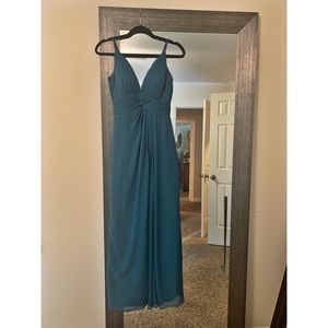 Azazie Maren Allure Dress in Peacock Chiffon